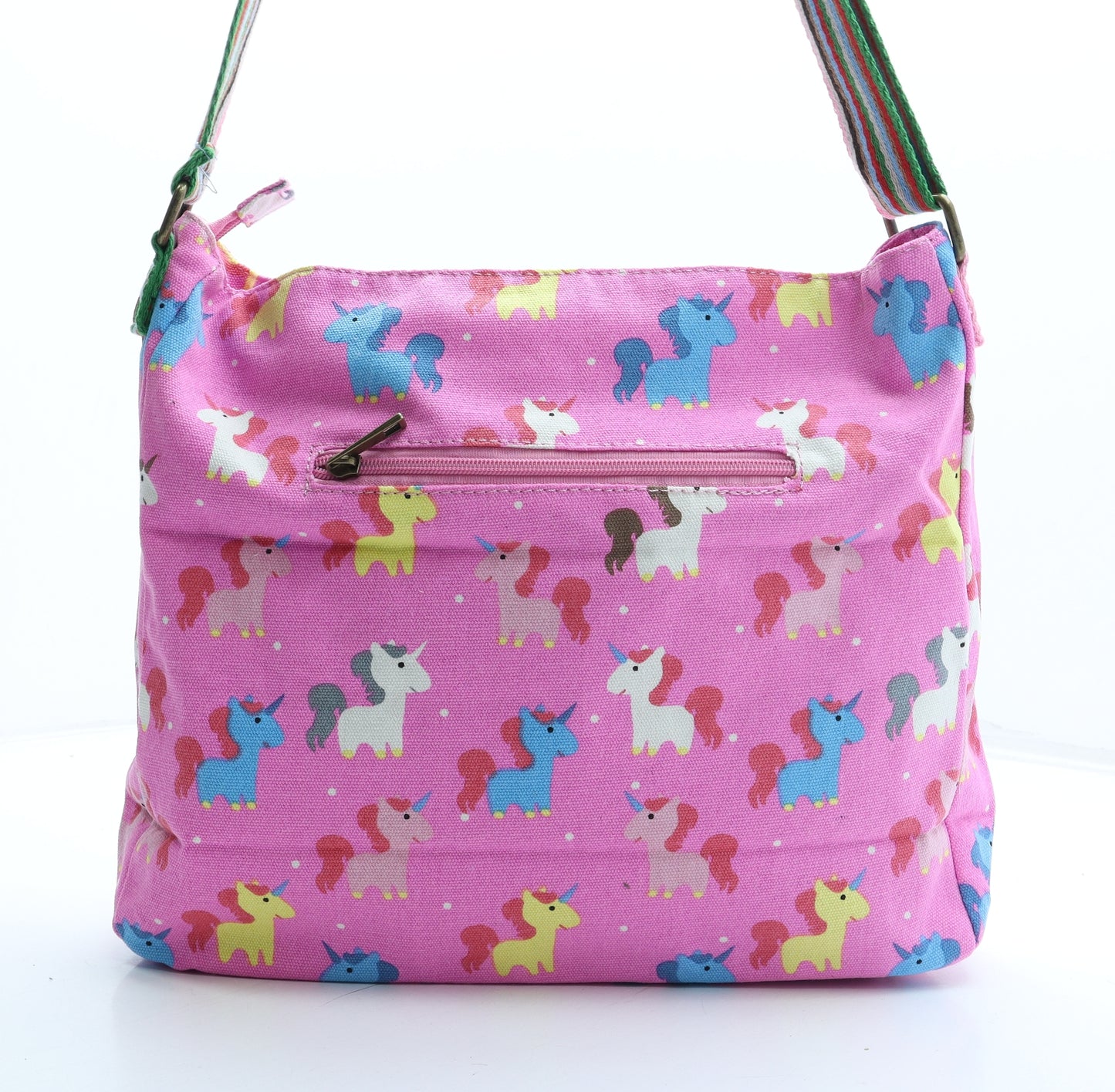 Have Best Womens Multicoloured Geometric Polyester Crossbody Size Medium - Unicorn Pattern