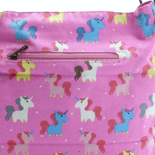 Have Best Womens Multicoloured Geometric Polyester Crossbody Size Medium - Unicorn Pattern