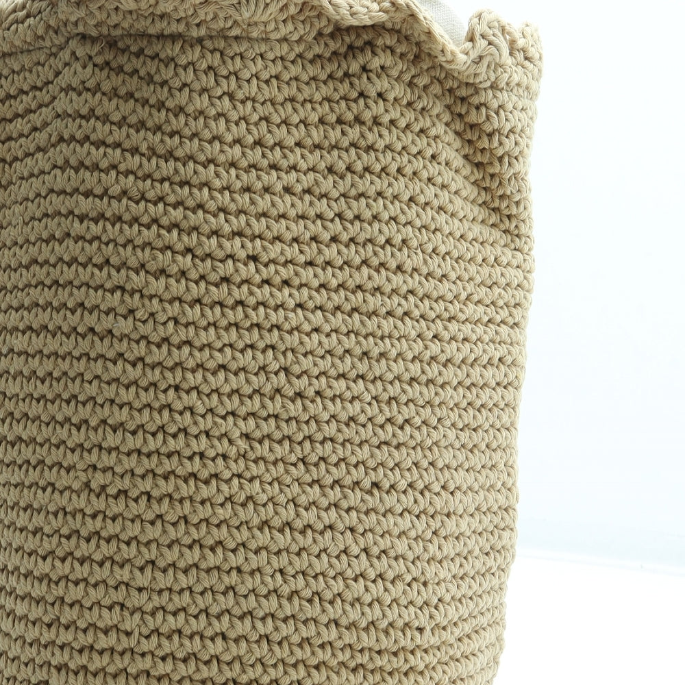 National Trust Womens Beige Cotton Bucket & Drawstring Bag Size Medium