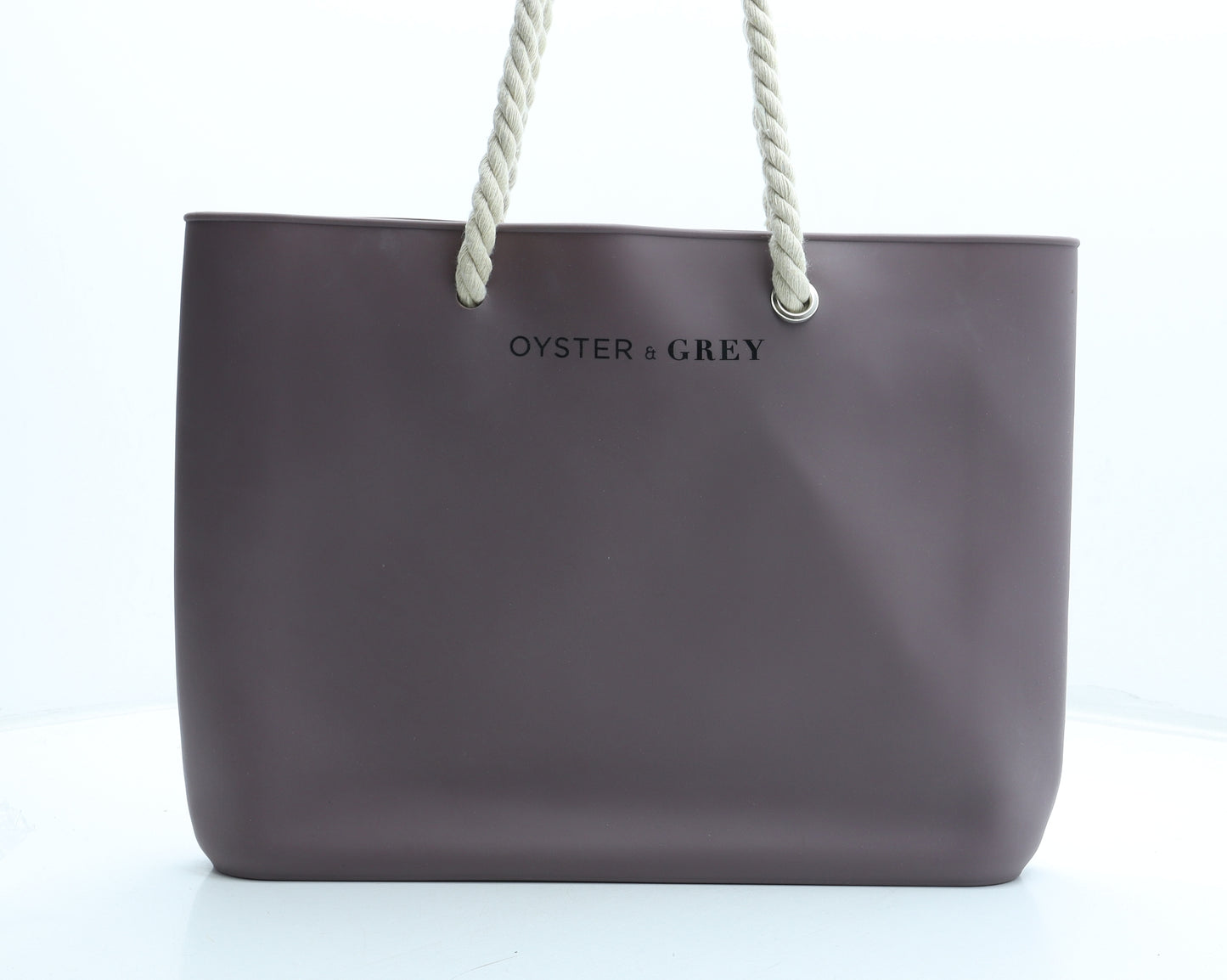Oyster & Grey Womens Purple Rubber Tote Size Medium