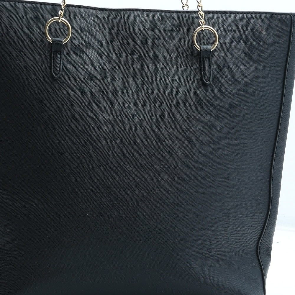 River Island Womens Black Polyurethane Tote Size Large