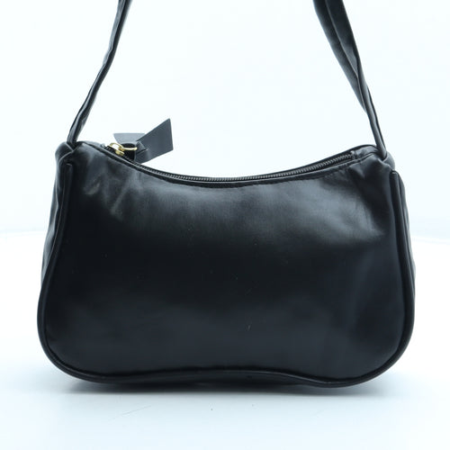 Preworn Womens Black Polyurethane Clutch Size Small