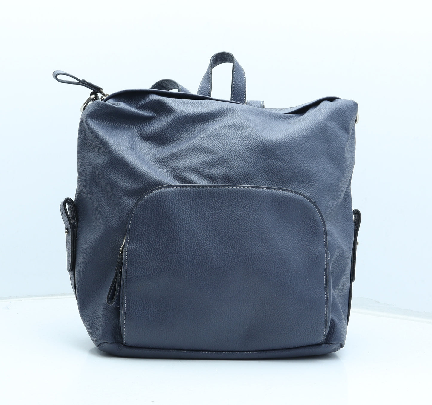 Accessorize Womens Blue Polyurethane Backpack Size Large