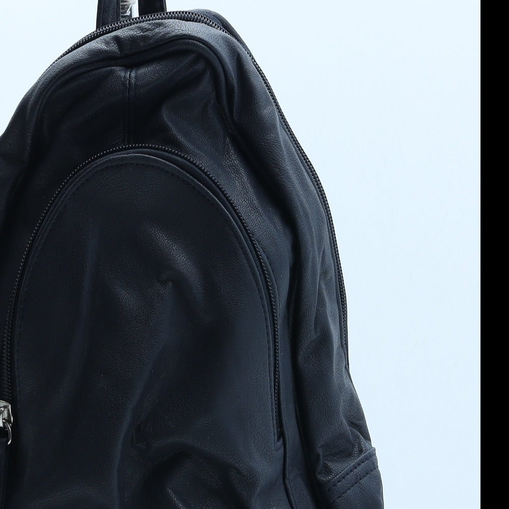 Preworn Womens Blue Polyurethane Backpack Size Small