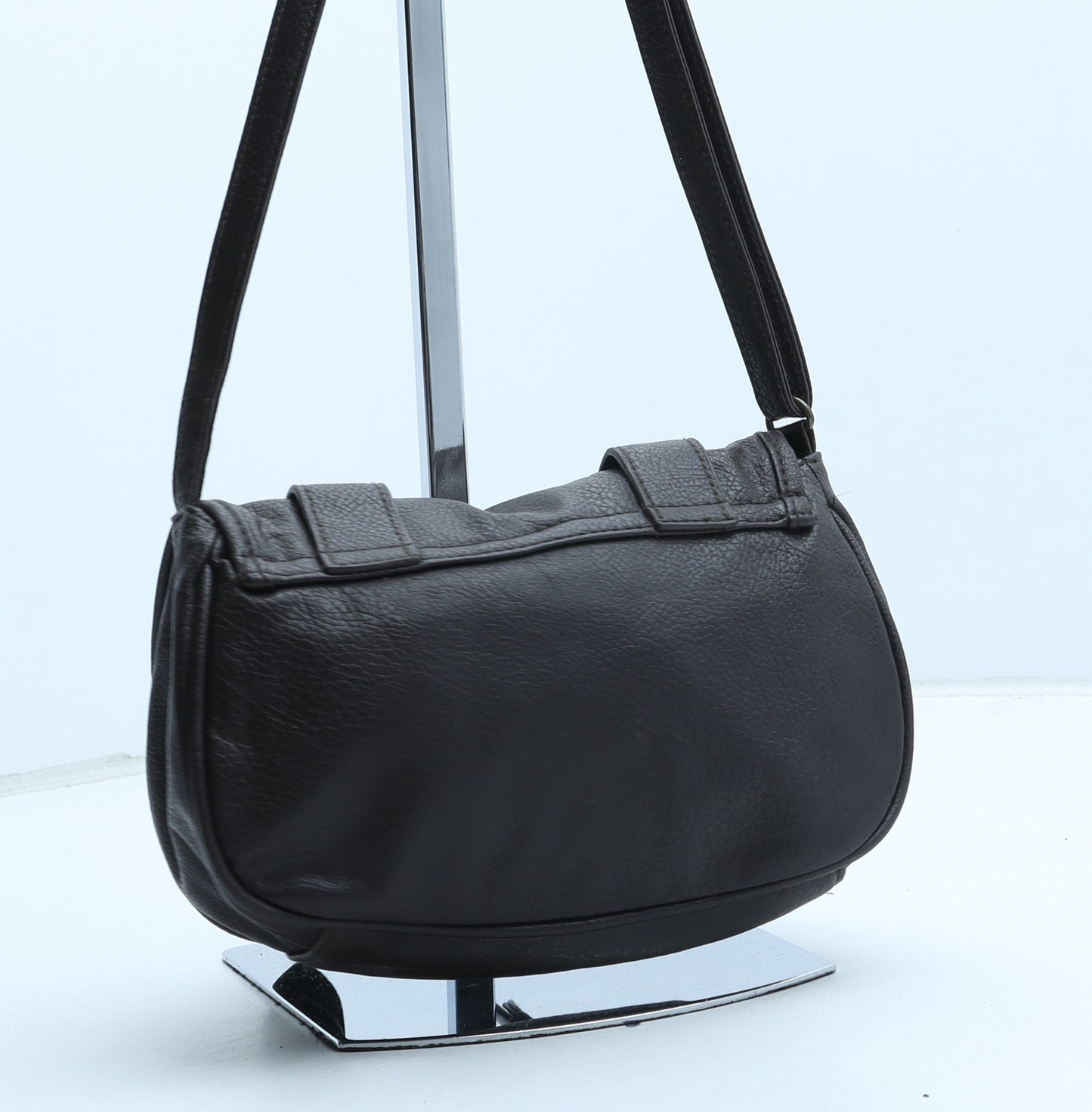 New Look Womens Brown Polyurethane Crossbody Size Small