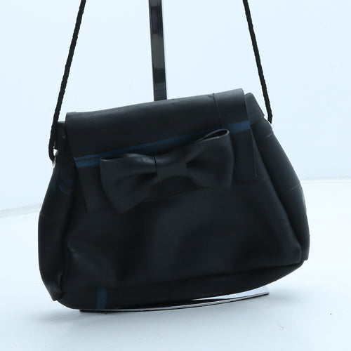 Preworn Womens Black Rubber Shoulder Bag Size Small