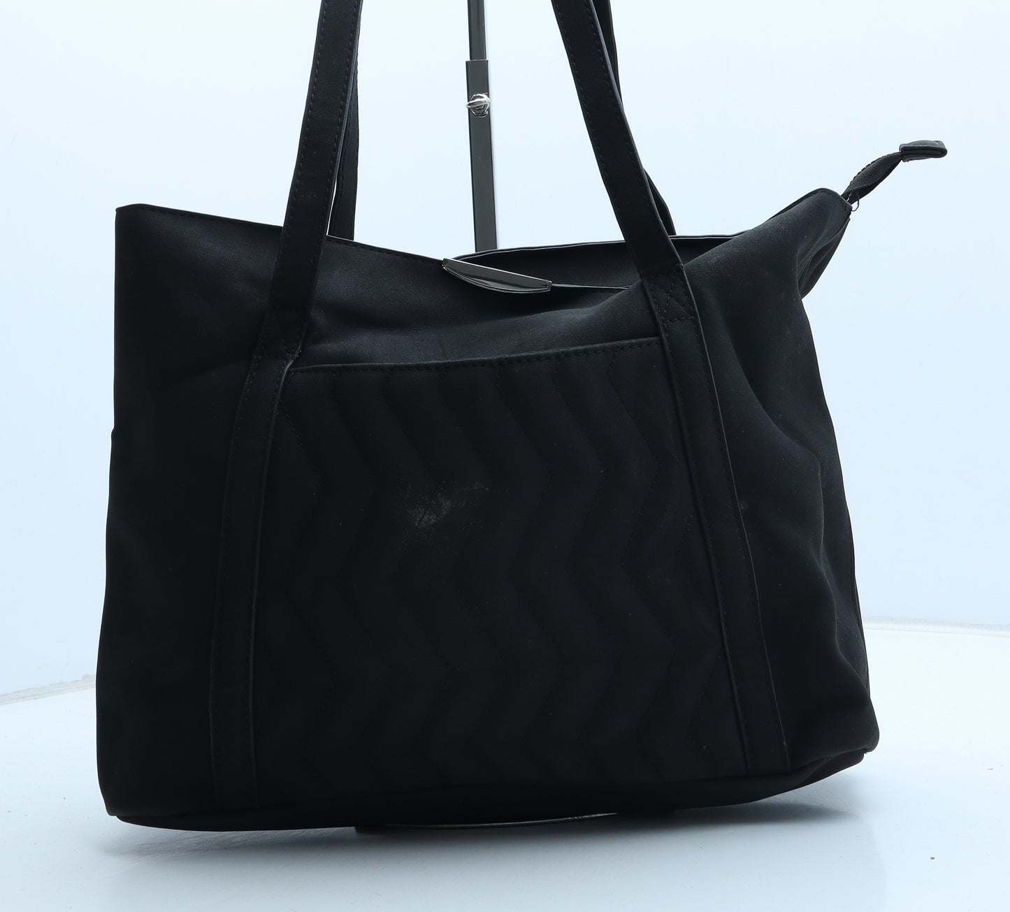 Matalan Womens Black Polyurethane Tote Size Large