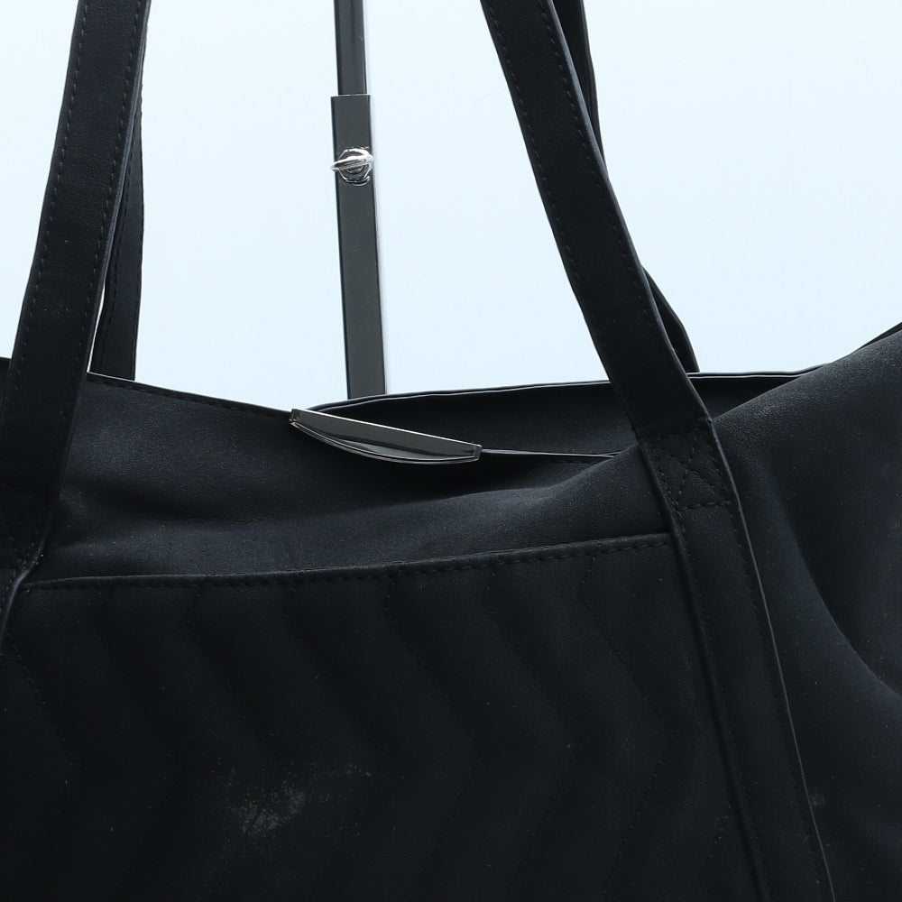 Matalan Womens Black Polyurethane Tote Size Large