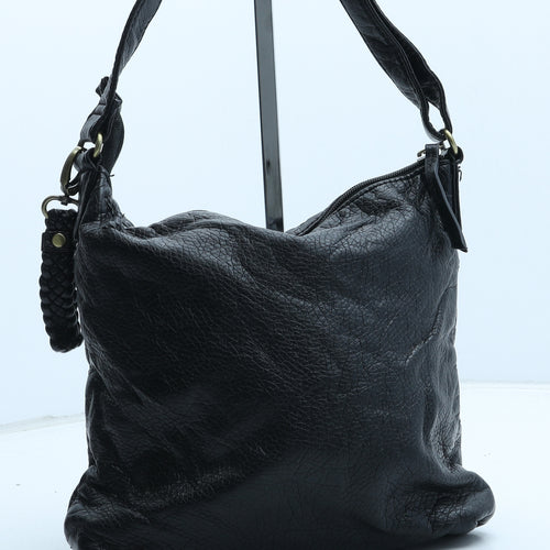 MANTARAY PRODUCTS Womens Black Polyurethane Crossbody Size Medium