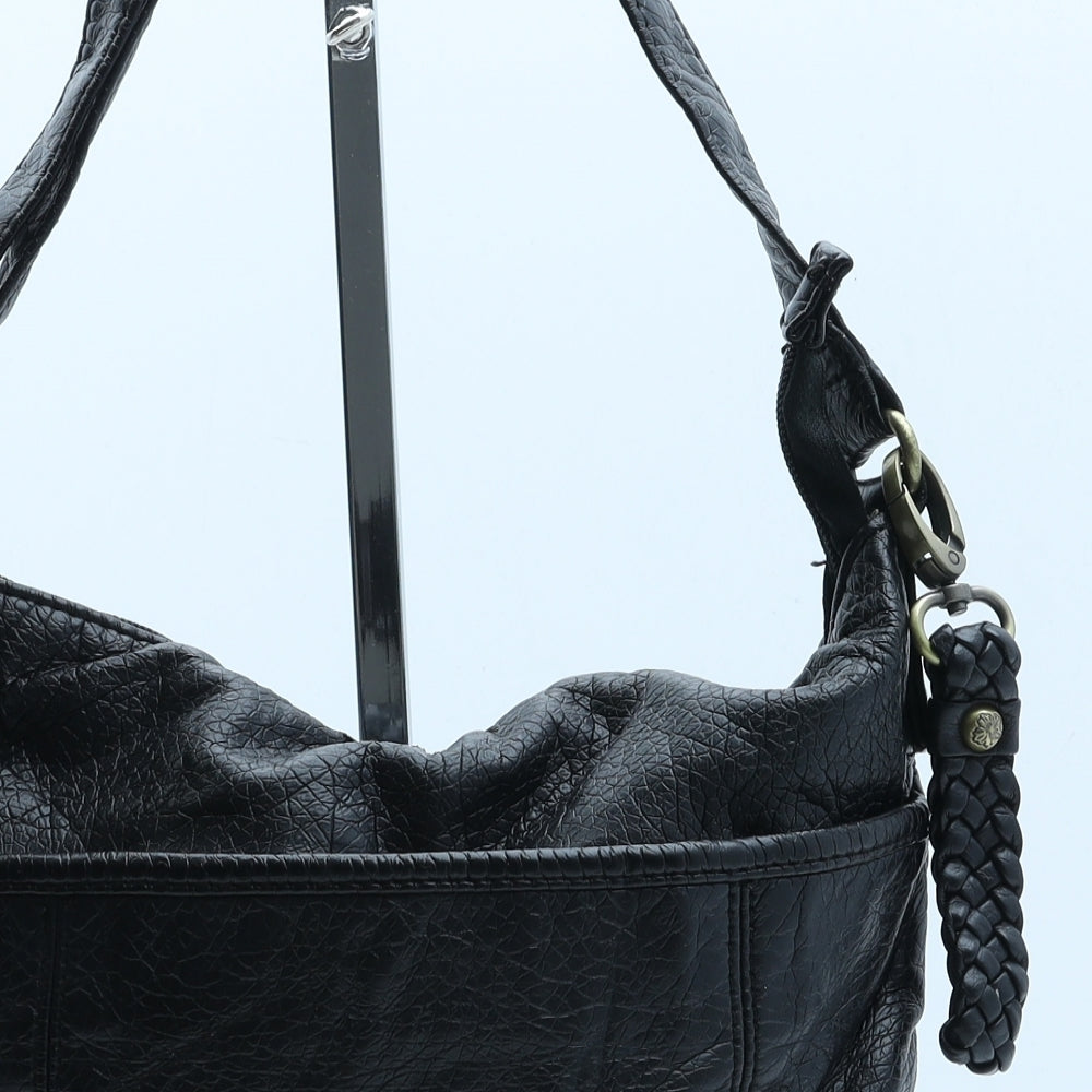 MANTARAY PRODUCTS Womens Black Polyurethane Crossbody Size Medium