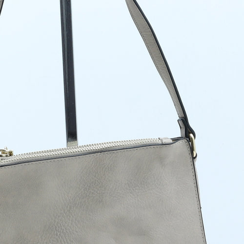 Preworn Womens Beige Polyurethane Crossbody Size Small