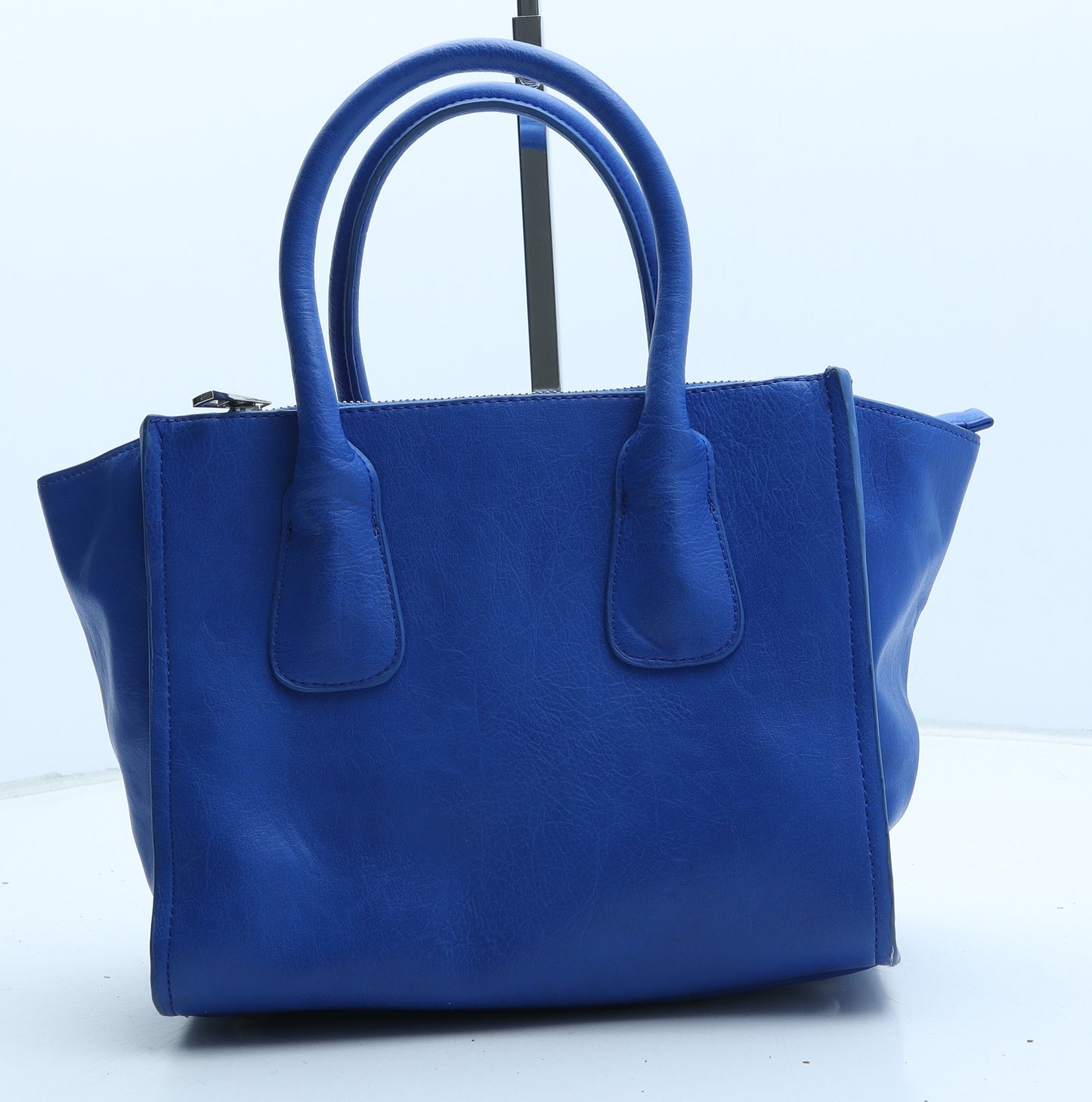 NEXT Womens Blue Polyurethane Top Handle Bag Size Medium