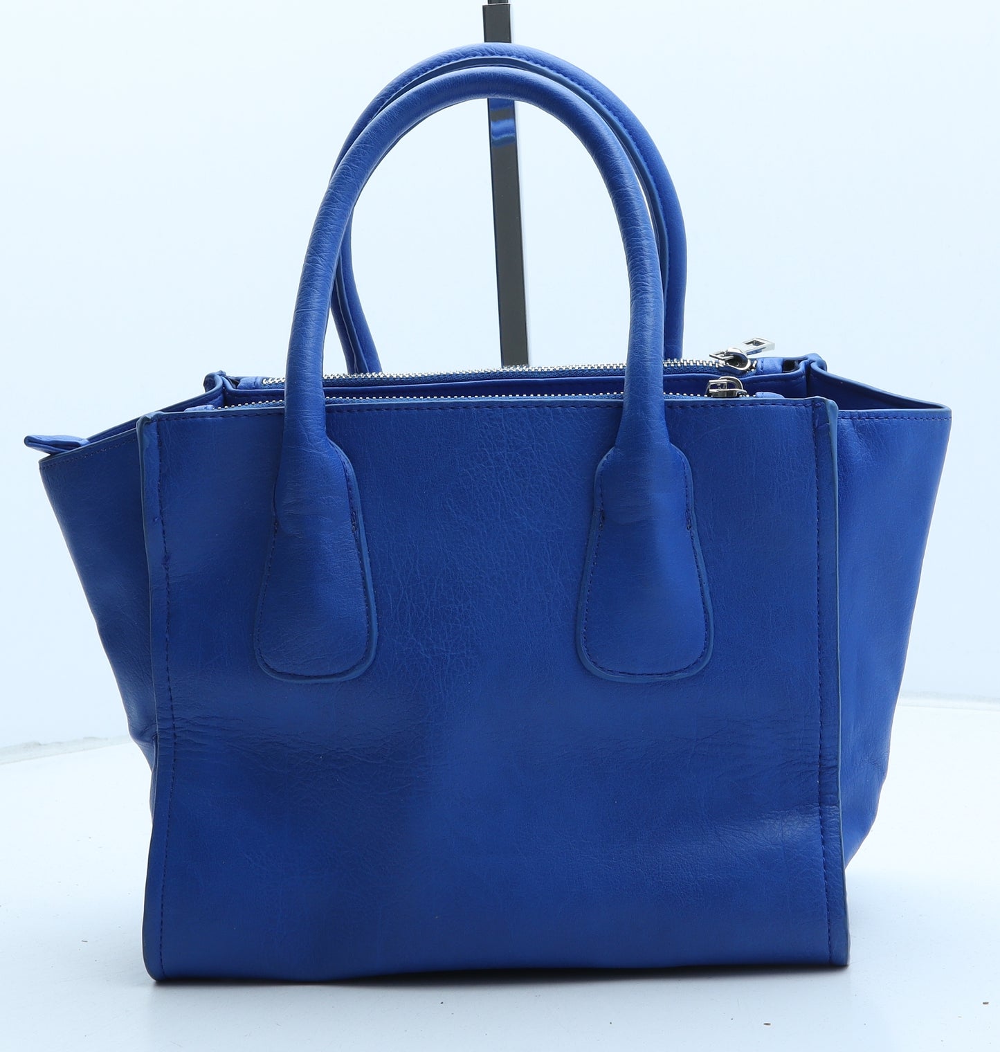 NEXT Womens Blue Polyurethane Top Handle Bag Size Medium