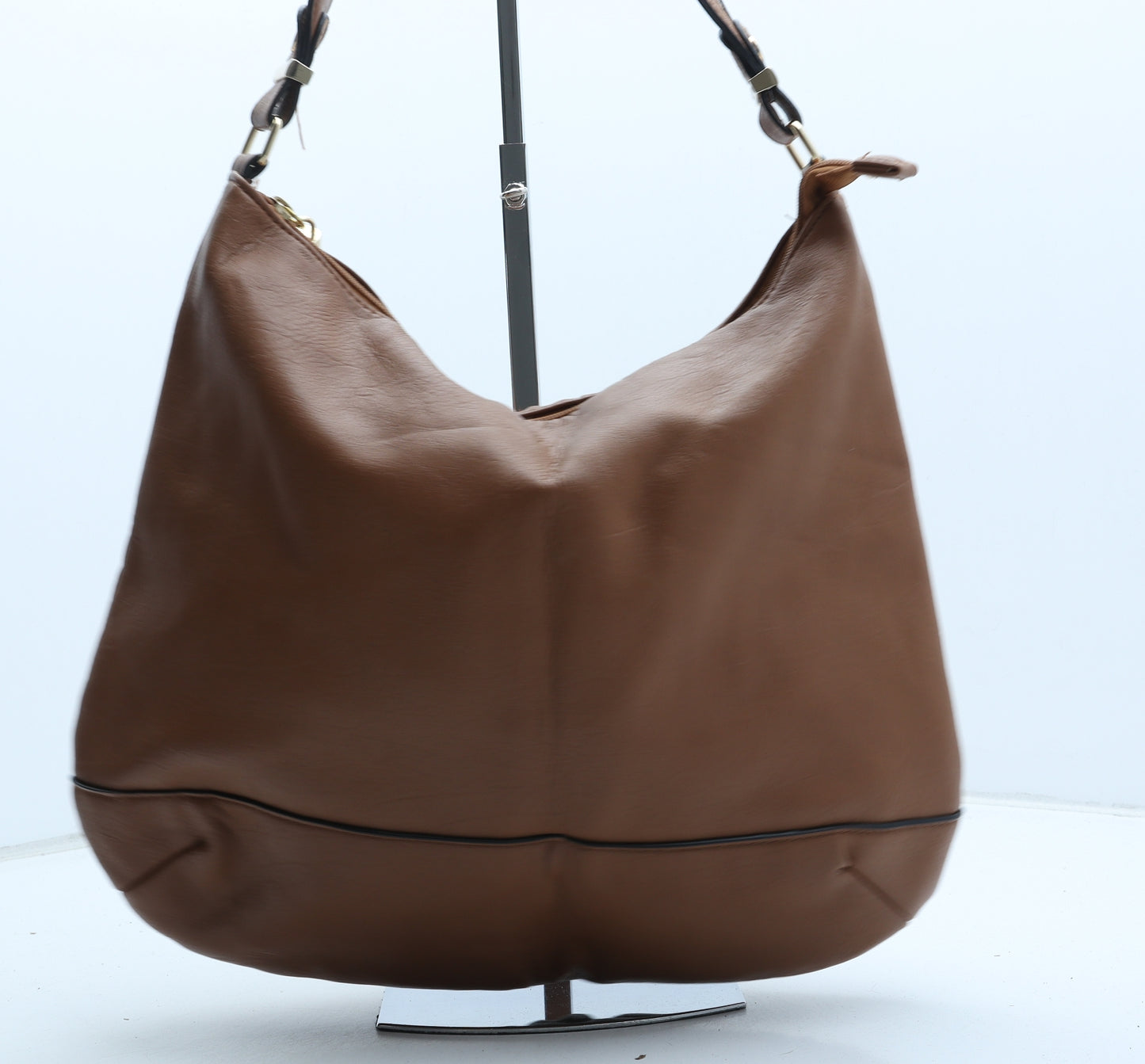 Matalan Womens Brown Polyurethane Shoulder Bag Size Large