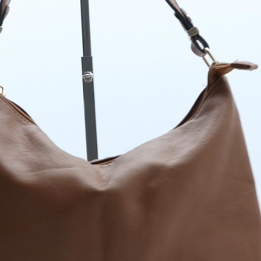 Matalan Womens Brown Polyurethane Shoulder Bag Size Large