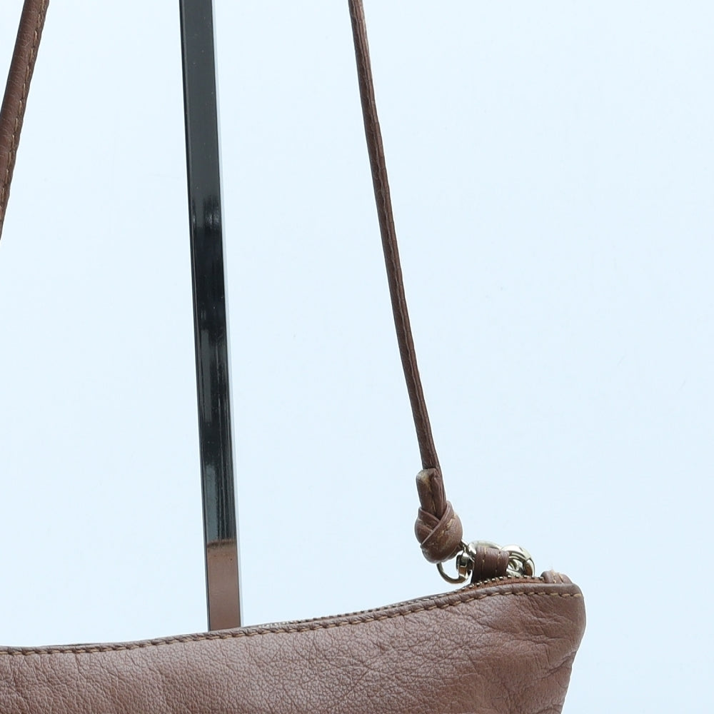 NEXT Womens Brown Leather Shoulder Bag Size Small