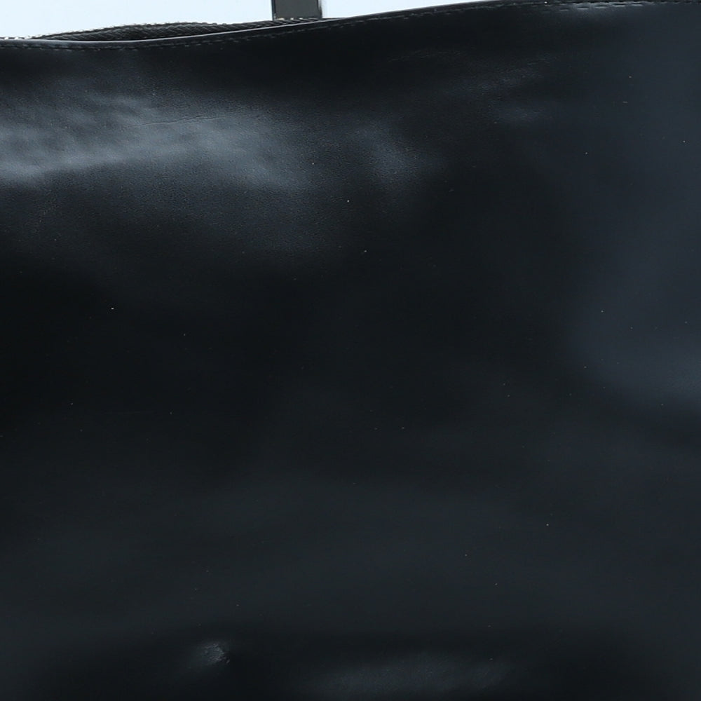 Atmosphere Womens Black Polyurethane Clutch Size Medium