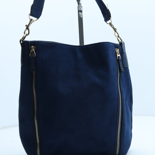 New Look Womens Blue Polyurethane Crossbody Size Medium