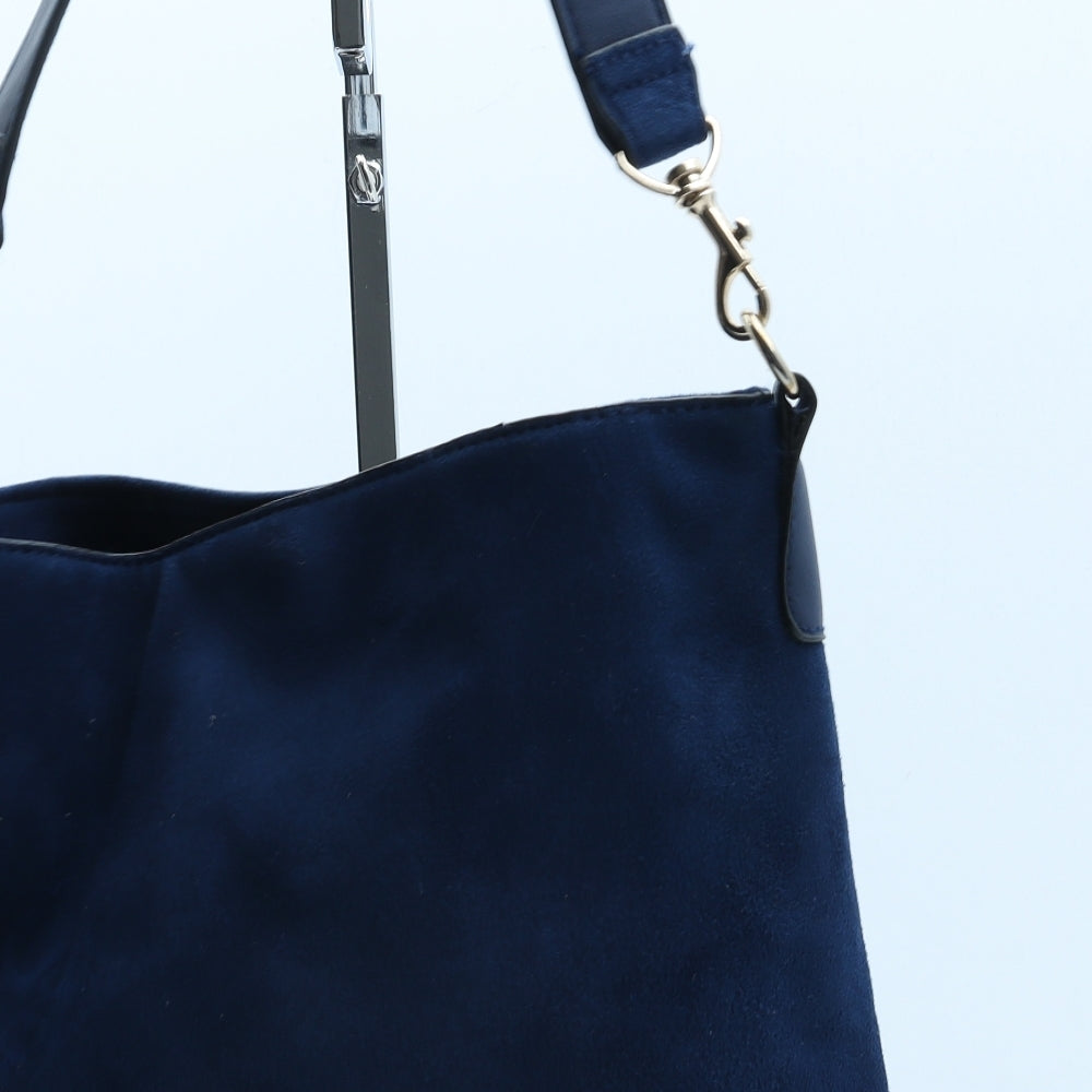 New Look Womens Blue Polyurethane Crossbody Size Medium