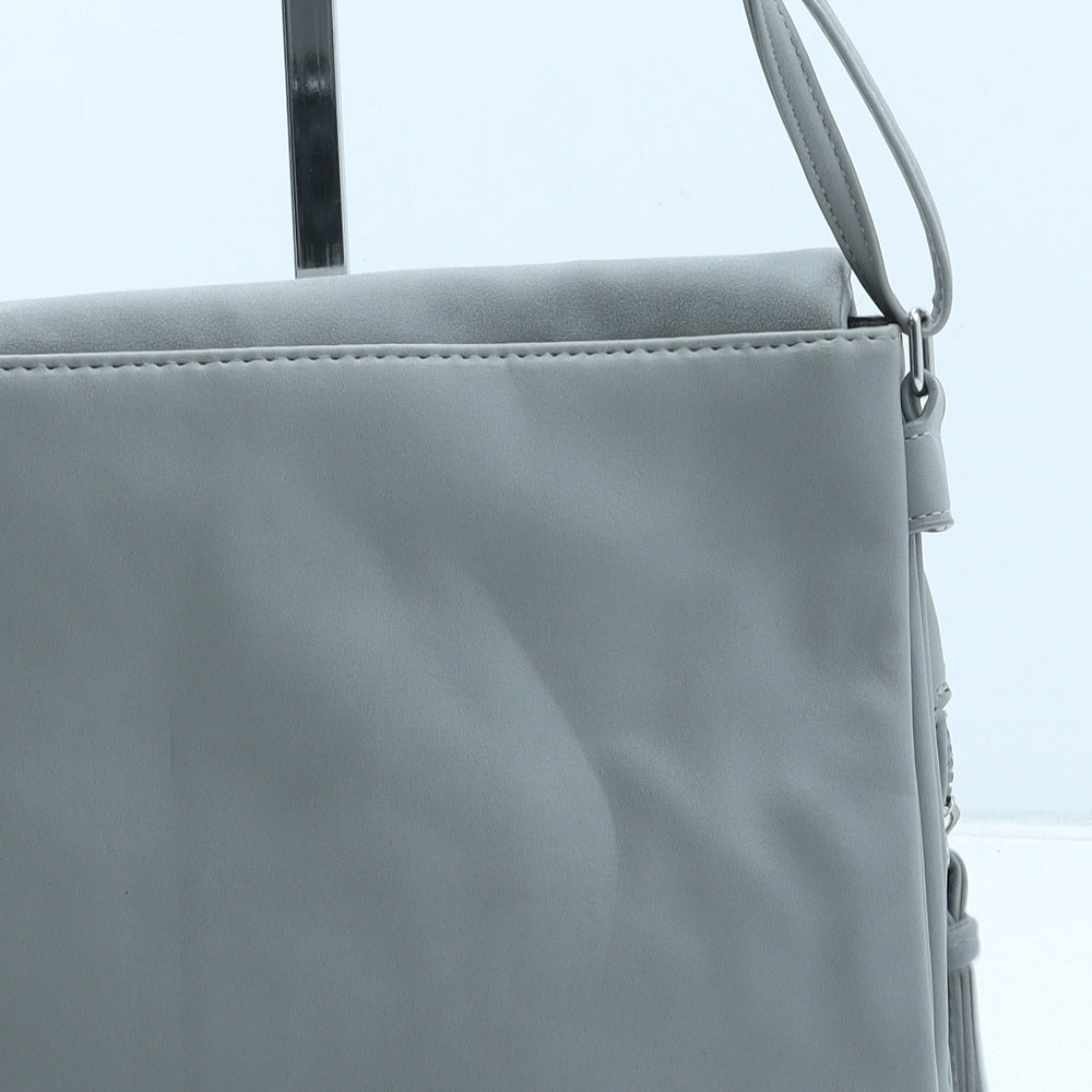 Primark Womens Grey Polyurethane Crossbody Size Medium