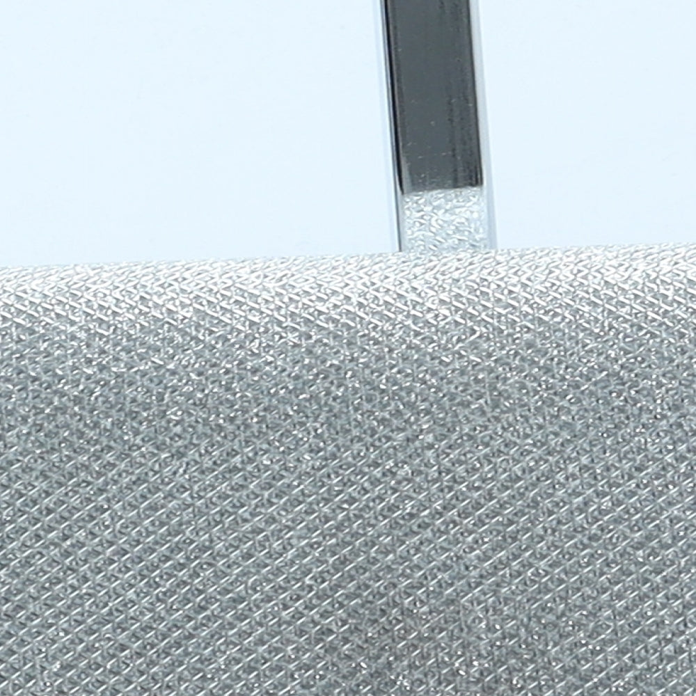 Preworn Womens Silver Polyester Clutch Size Small
