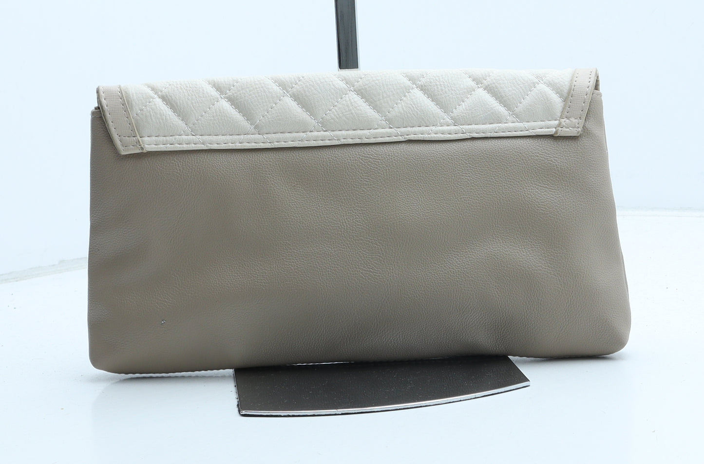 River Island Womens Beige Polyurethane Clutch Size Medium