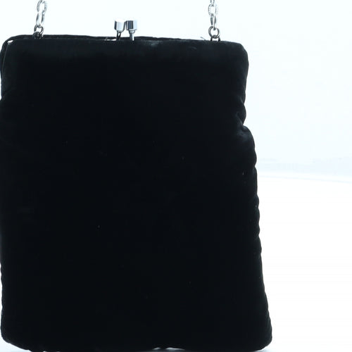 Preworn Womens Black Polyester Clutch Size Small