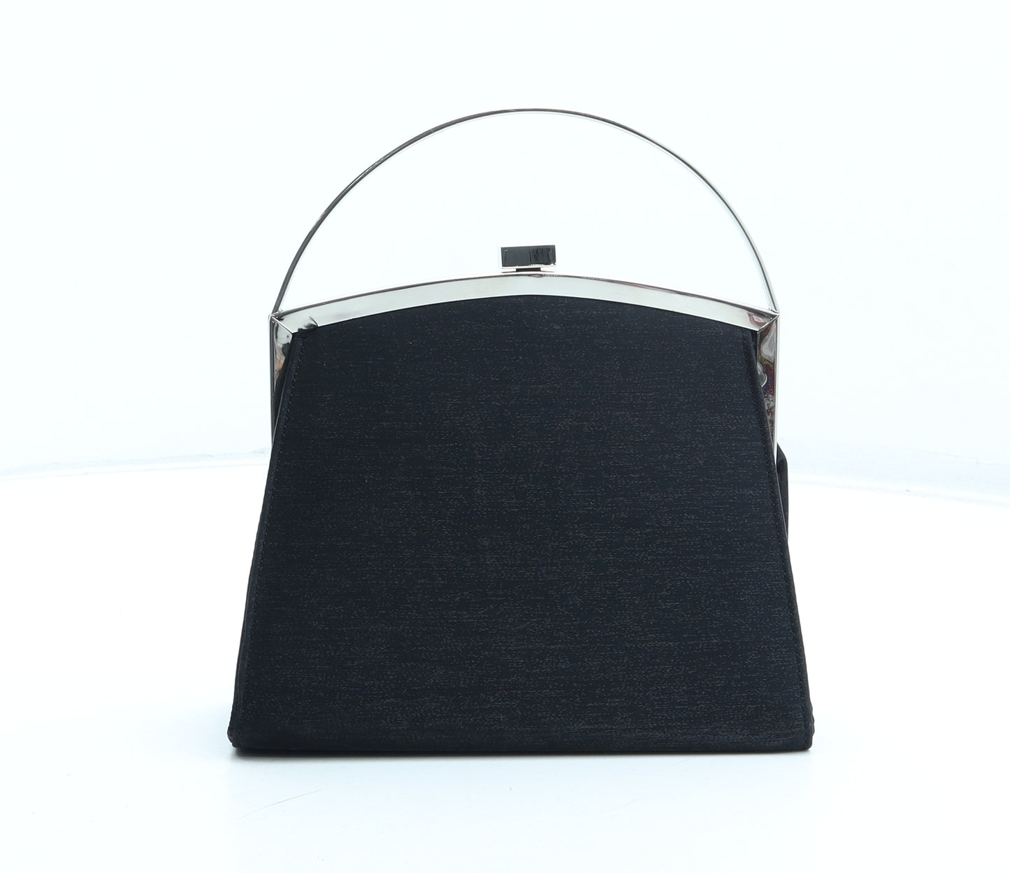 Preworn Womens Black Polyester Top Handle Bag Size Small