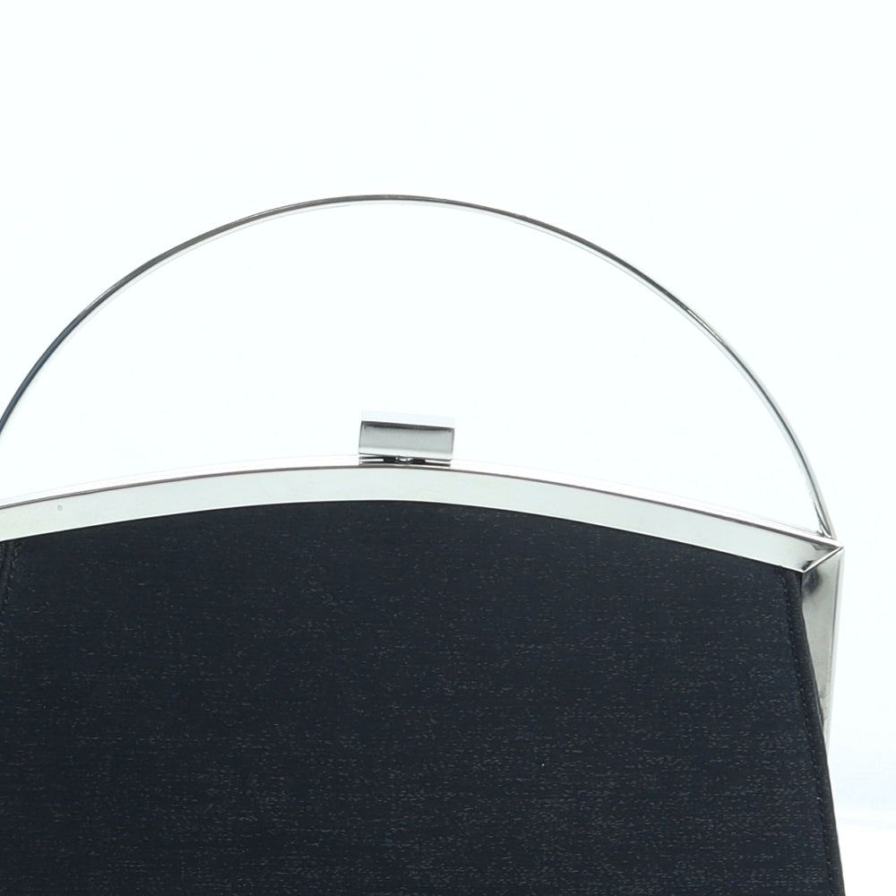 Preworn Womens Black Polyester Top Handle Bag Size Small