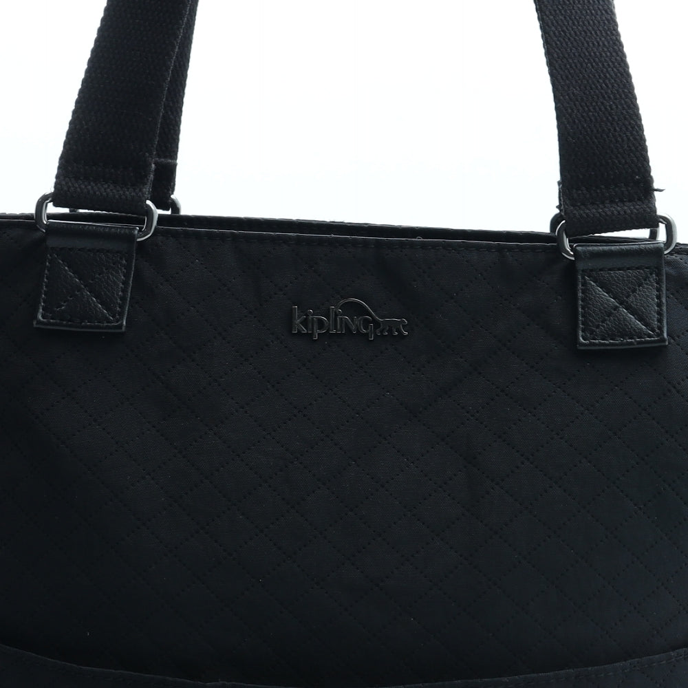 Kipling Womens Black Cotton Tote Size Medium