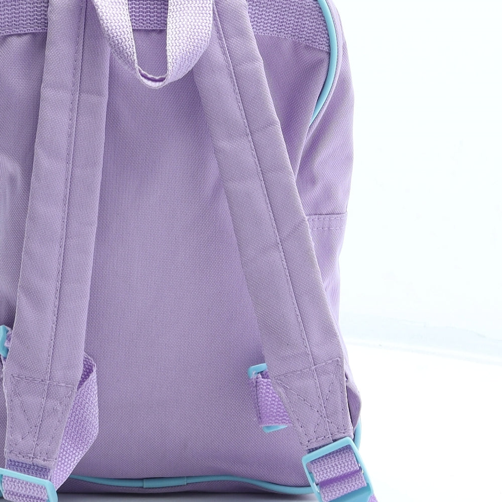 Disney Girls Multicoloured Geometric Polyester Backpack Size Medium Zip - Frozen