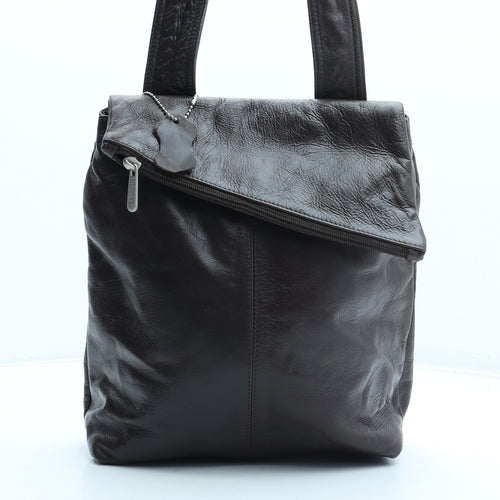 Dericci Mens Brown Leather Shoulder Bag Size Medium