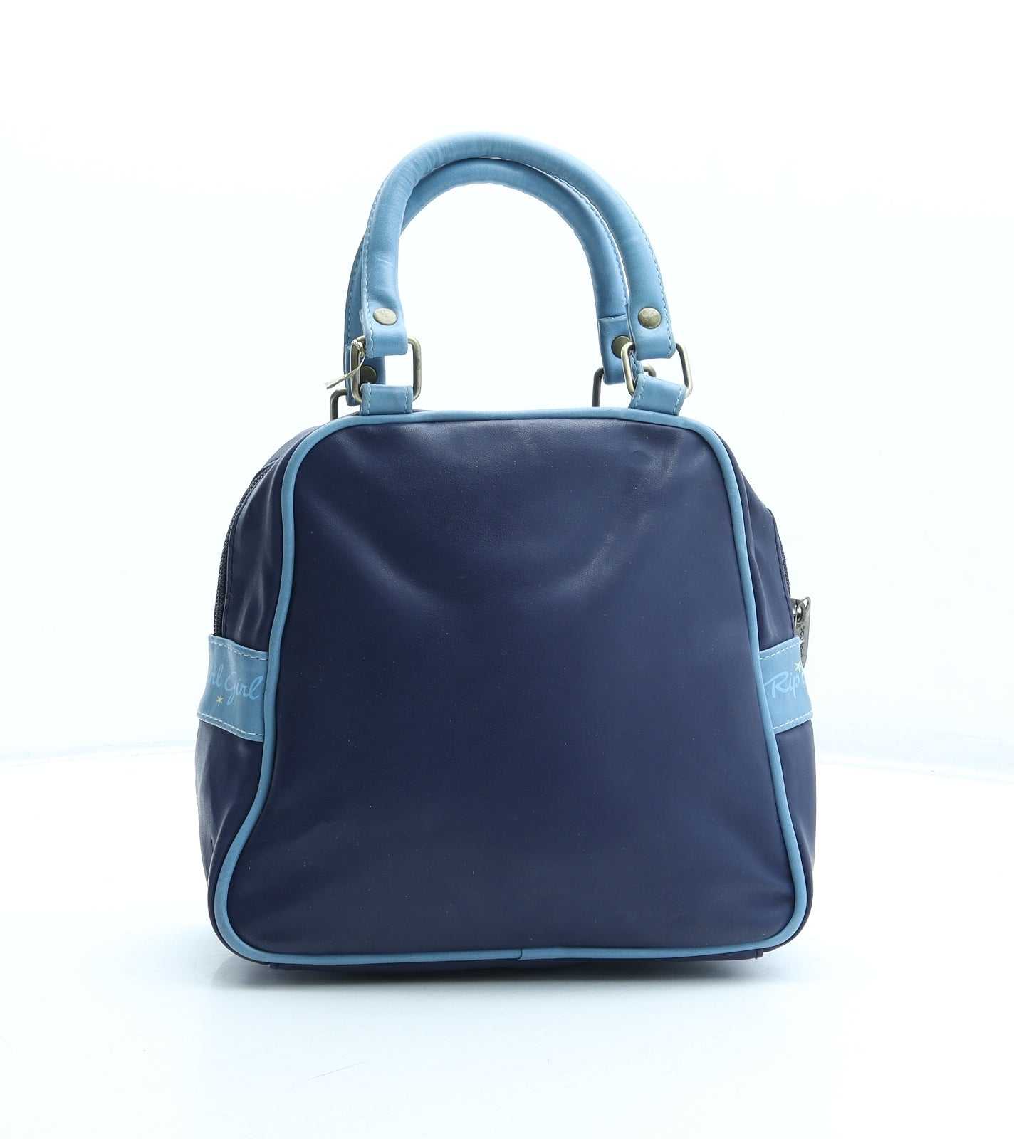 Rip Curl Girl Womens Blue Polyurethane Top Handle Bag Size Small