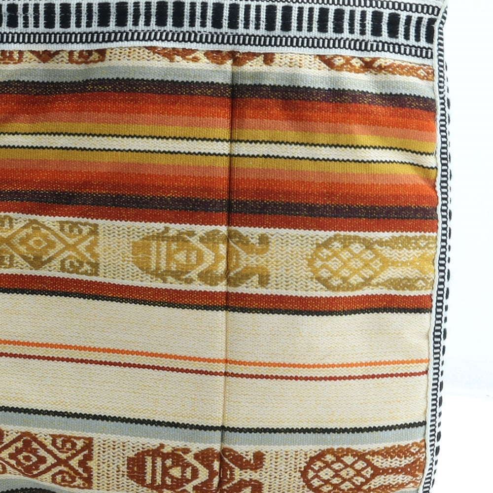 Preworn Womens Multicoloured Geometric Cotton Shoulder Bag Size Small - Barbados