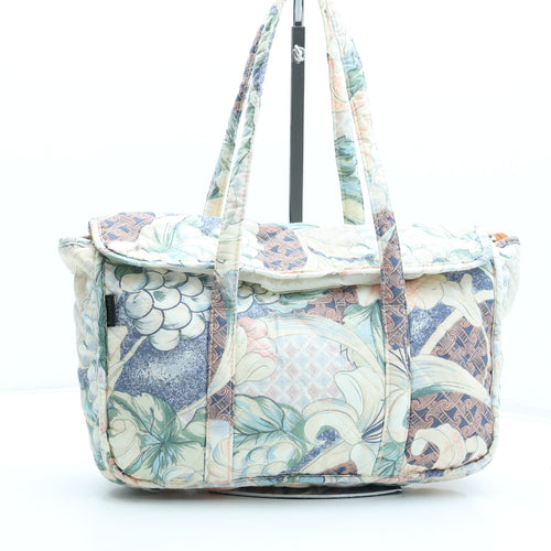 Sanjo Womens Multicoloured Floral Cotton Top Handle Bag Size Medium