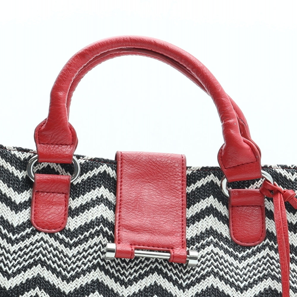 Dents Womens Multicoloured Chevron Polyester Top Handle Bag Size Medium
