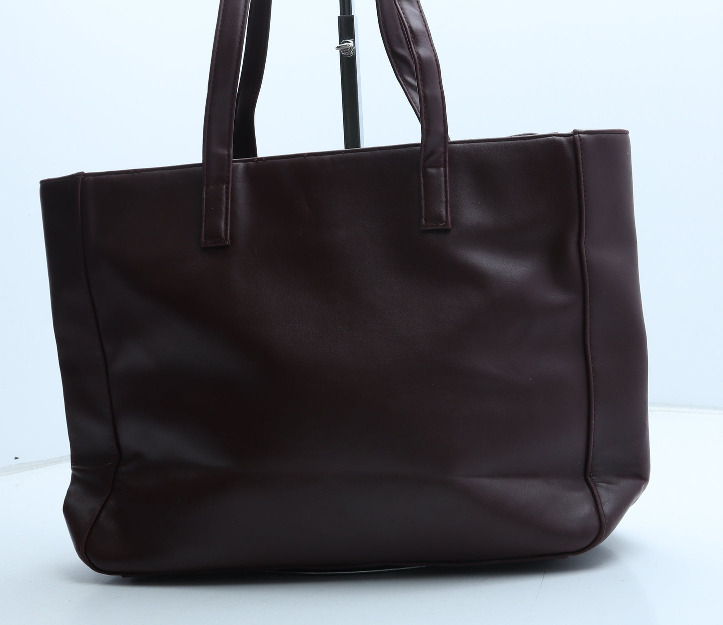 Preworn Womens Brown Polyurethane Tote Size Large