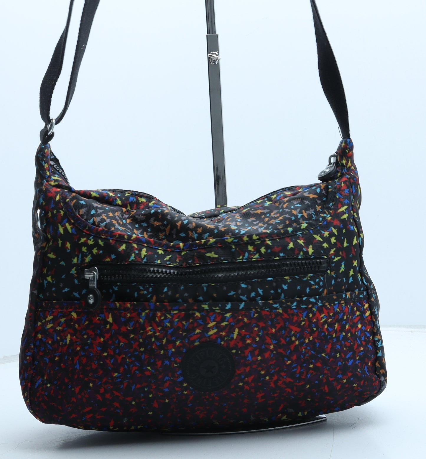 Kipling Womens Multicoloured Geometric Polyester Crossbody Size Medium - Birds