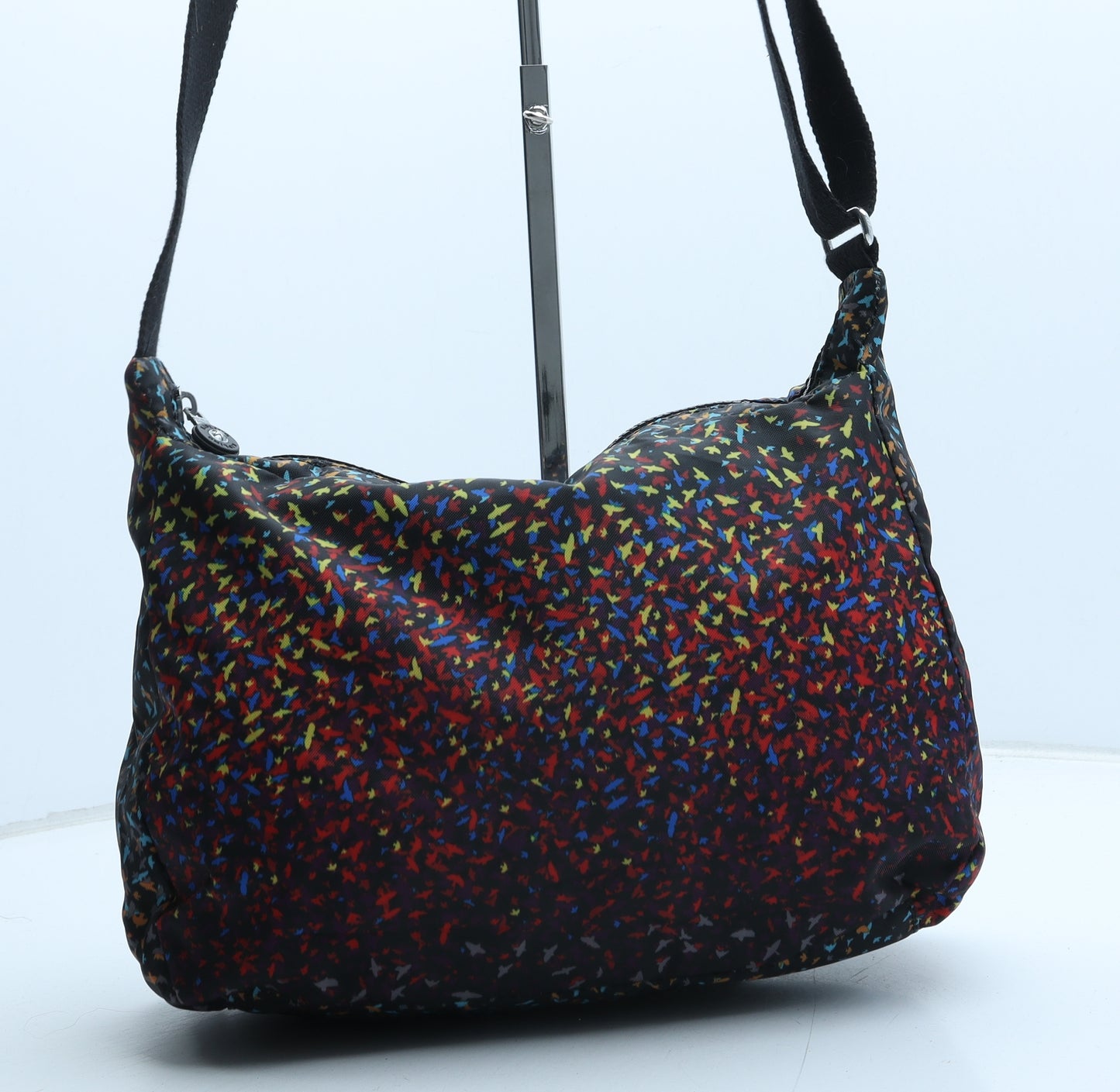 Kipling Womens Multicoloured Geometric Polyester Crossbody Size Medium - Birds