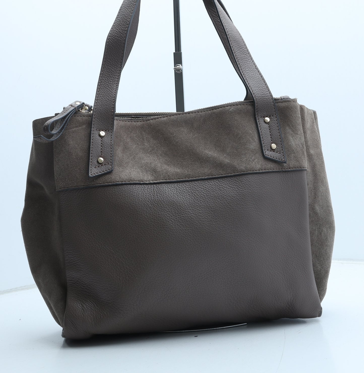 Accessorize Womens Brown Leather Tote Size Large