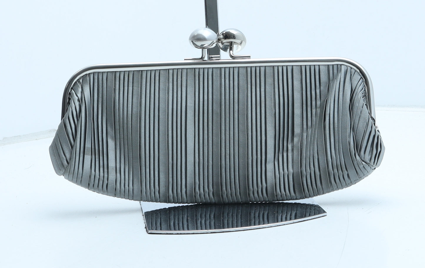 Julien Macdonald Womens Silver Polyurethane Clutch Size Medium