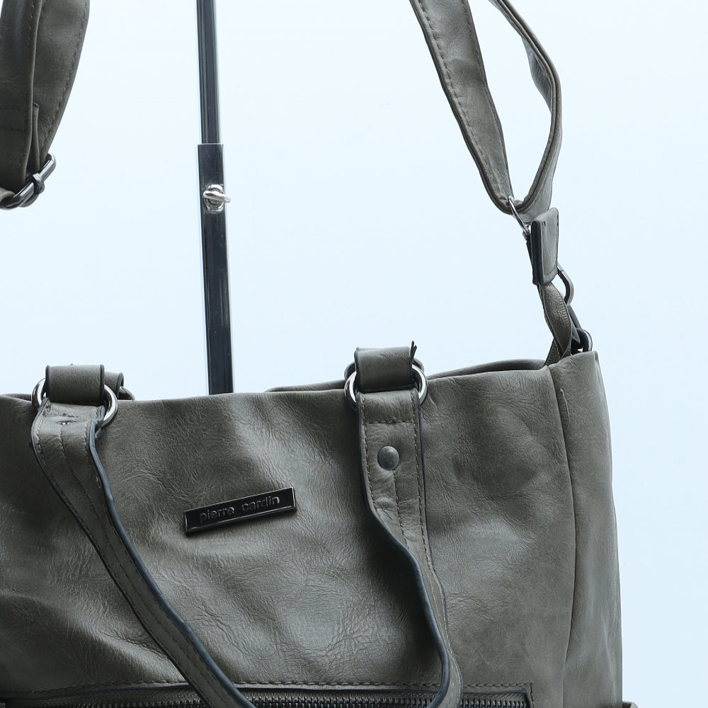 Pierre Cardin Womens Green Polyurethane Hobo Bag Size Medium