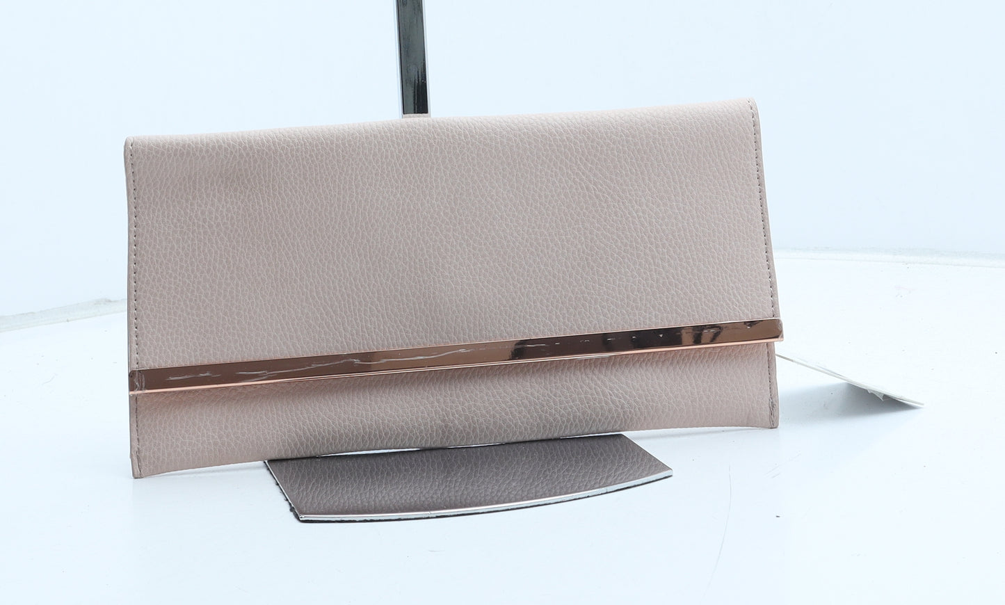 Missguided Womens Pink Polyurethane Clutch Size Medium
