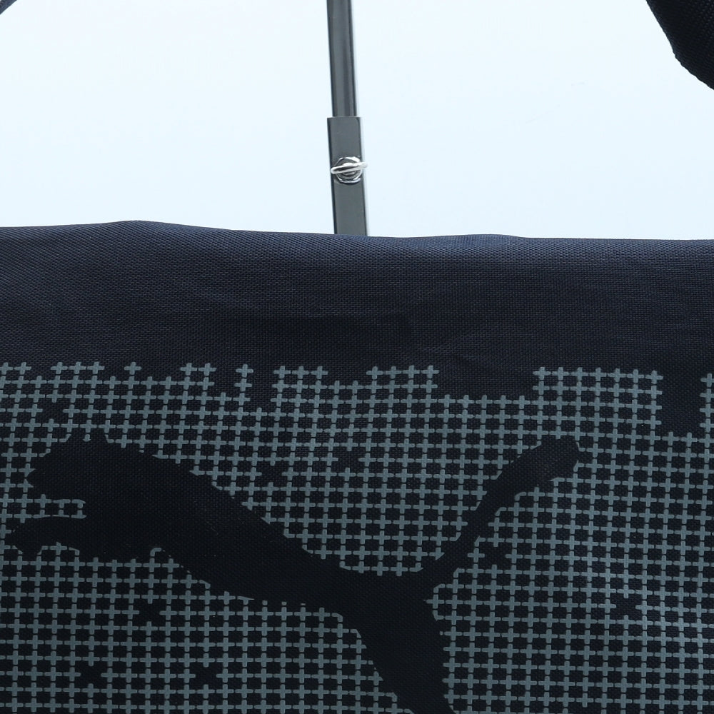 PUMA Womens Blue Geometric Nylon Satchel Size Large