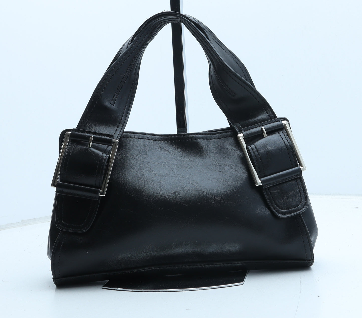 NEXT Womens Black PVC Top Handle Bag Size Small