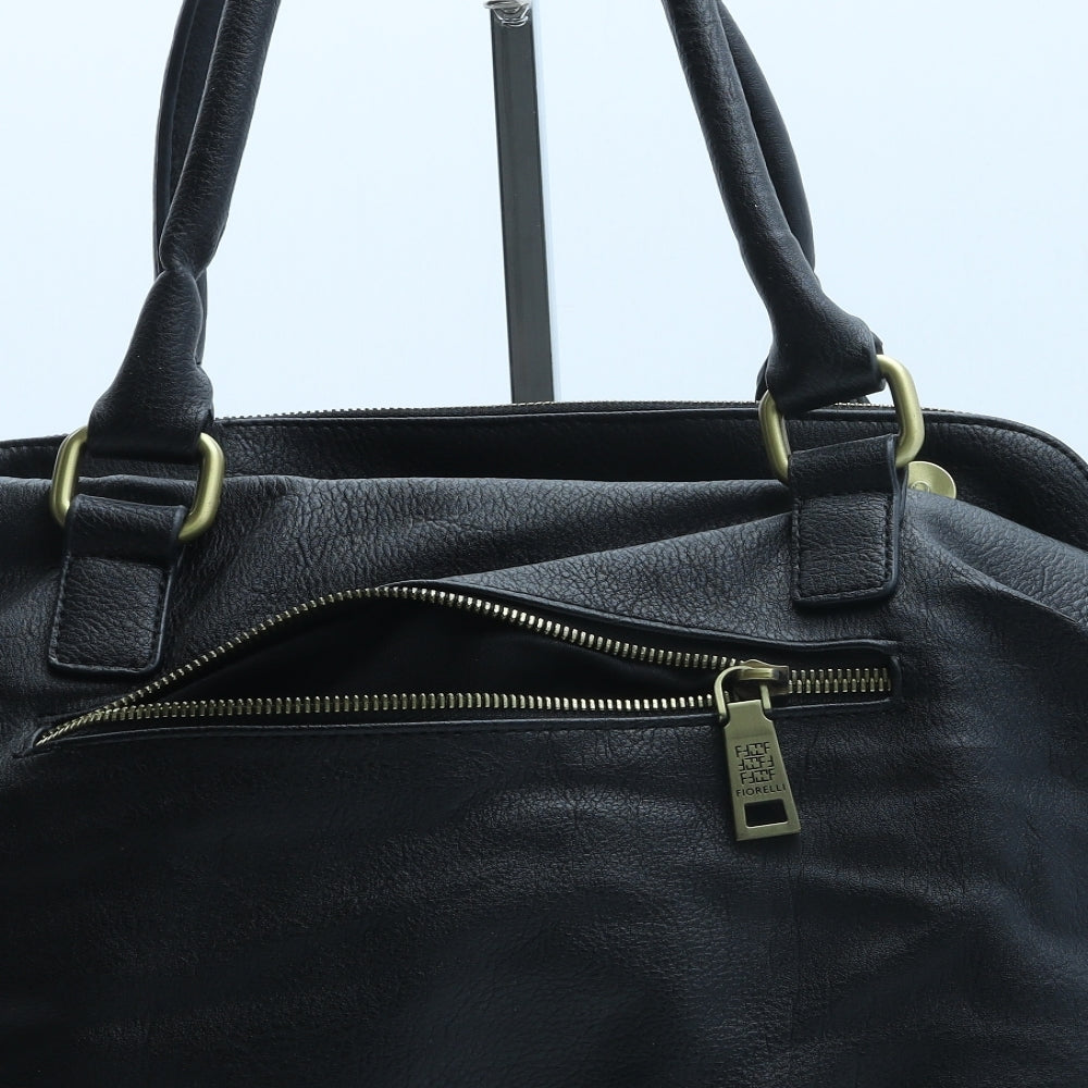 Fiorelli Womens Black Polyurethane Top Handle Bag Size Medium