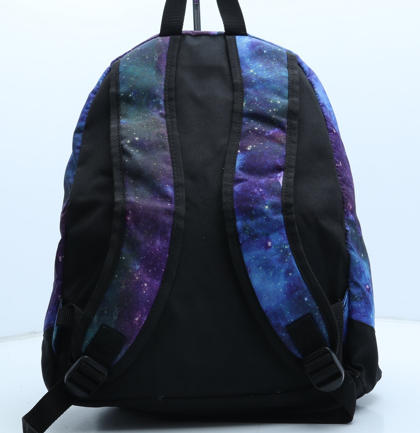 BCK&HRSY Mens Purple Geometric Polyester Backpack Size Large