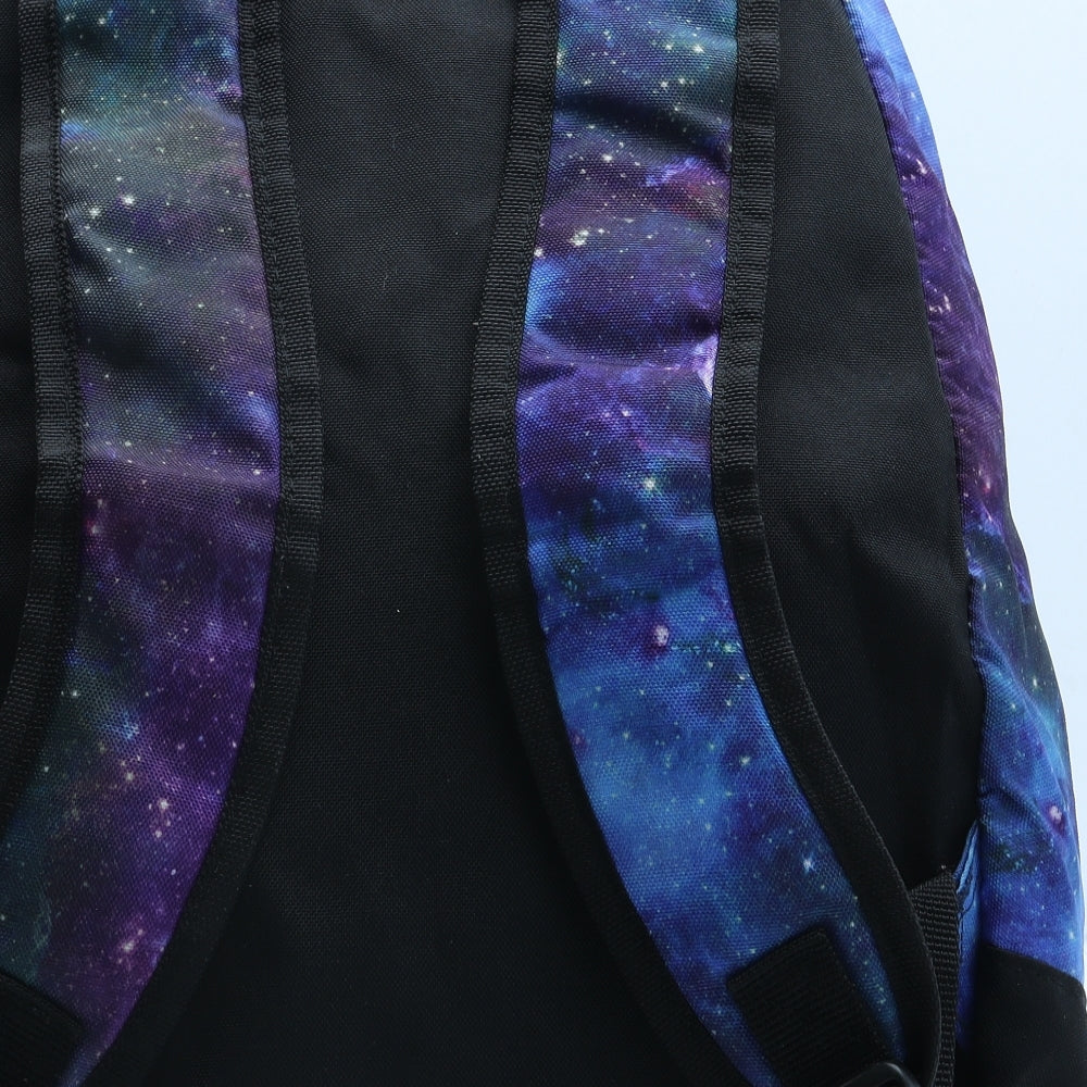 BCK&HRSY Mens Purple Geometric Polyester Backpack Size Large