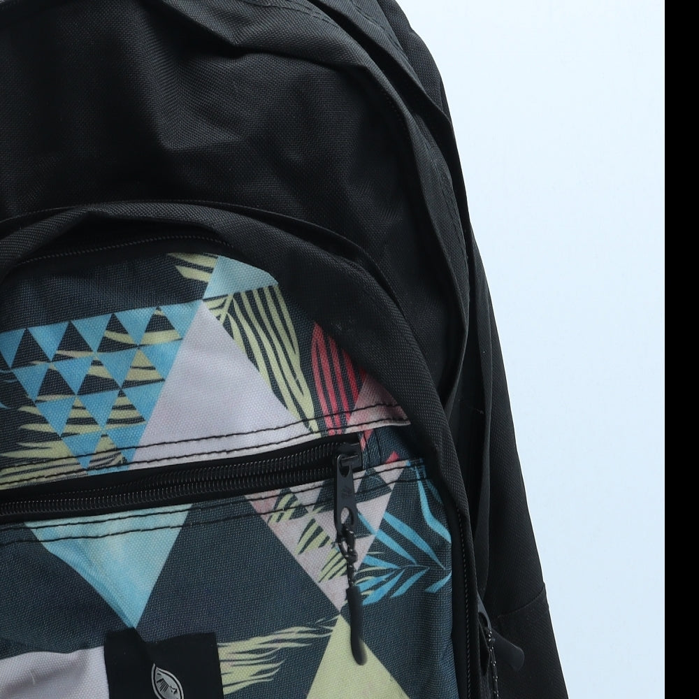 Hot Tuna Mens Black Geometric Polyester Backpack Size Large