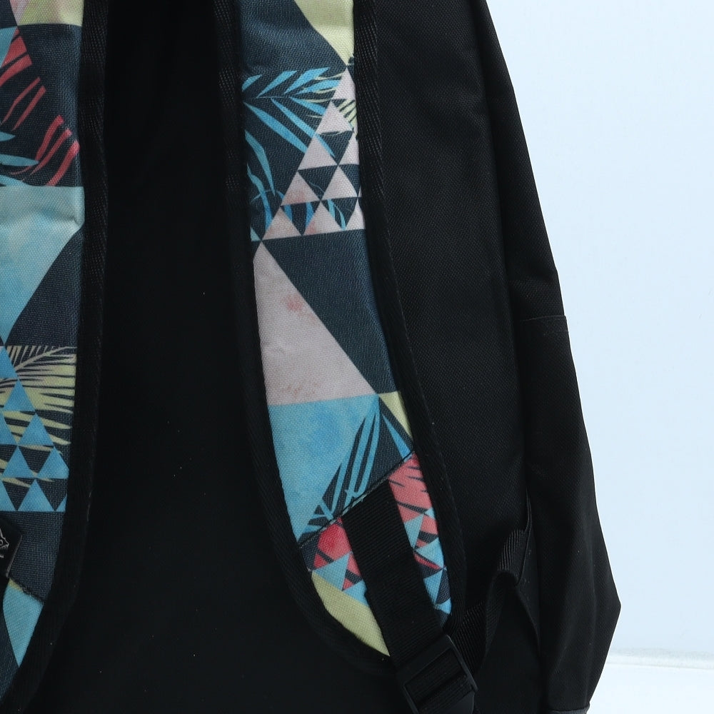 Hot Tuna Mens Black Geometric Polyester Backpack Size Large